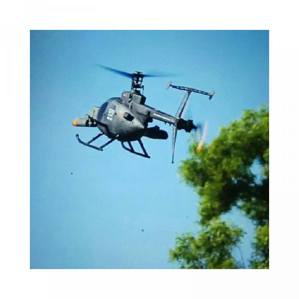 fx070c 2.4G 4CH 6-Gyro AS Flybarless MD500 Helikopter Skala RC Mainan