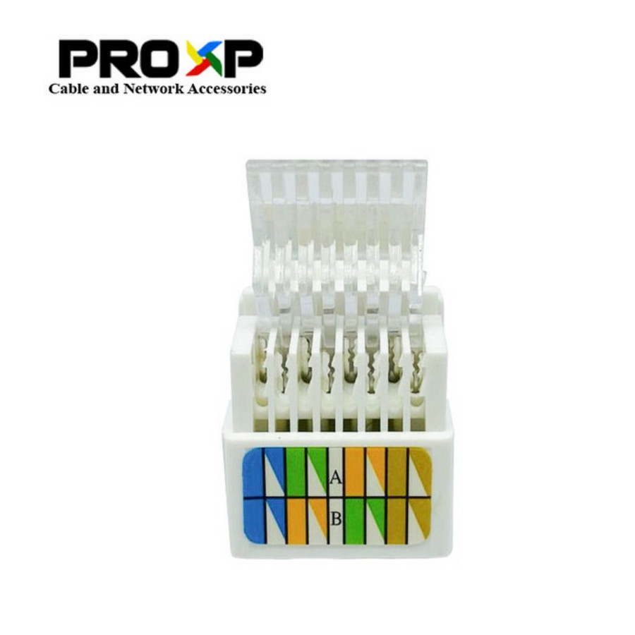 Modular Jack Keystone RJ45 Proxp Cat5e atau Cat6