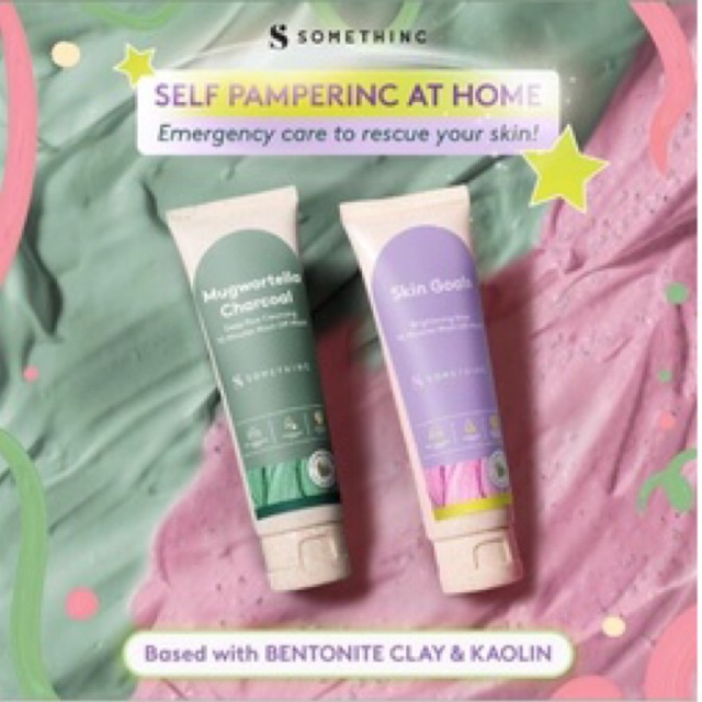 [MASIH FREE SPATULA] SOMETHINC Skin Goals Brightening Glow / mugwortella charcoal Wash Off Mask