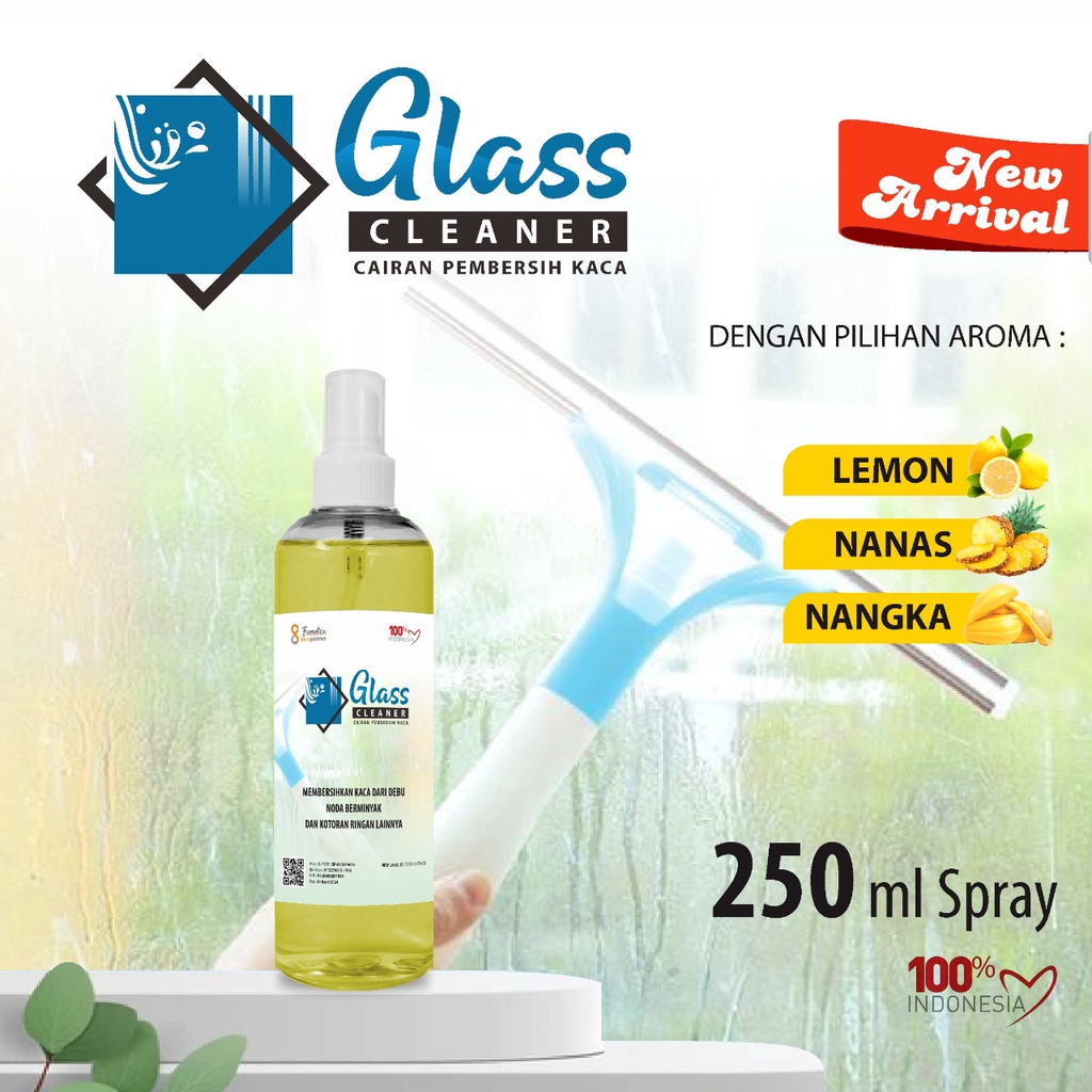 Cairan Pembersih Kaca Glass Cleaner Aroma Segar Kemasan 250ML Spray