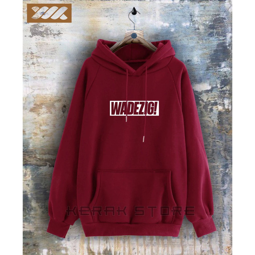 WADEZIG Jaket Sweater Distro - Sweater Hoodie Pria Dan Wanita Flece Tebal