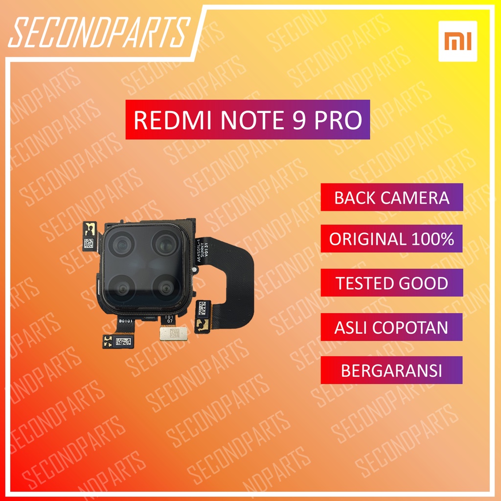 KAMERA BELAKANG XIAOMI REDMI NOTE 9 PRO ORIGINAL