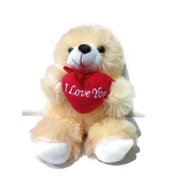 Teddy Bear cream i love you - Boneka Teddy Bear i love you Vonel cream