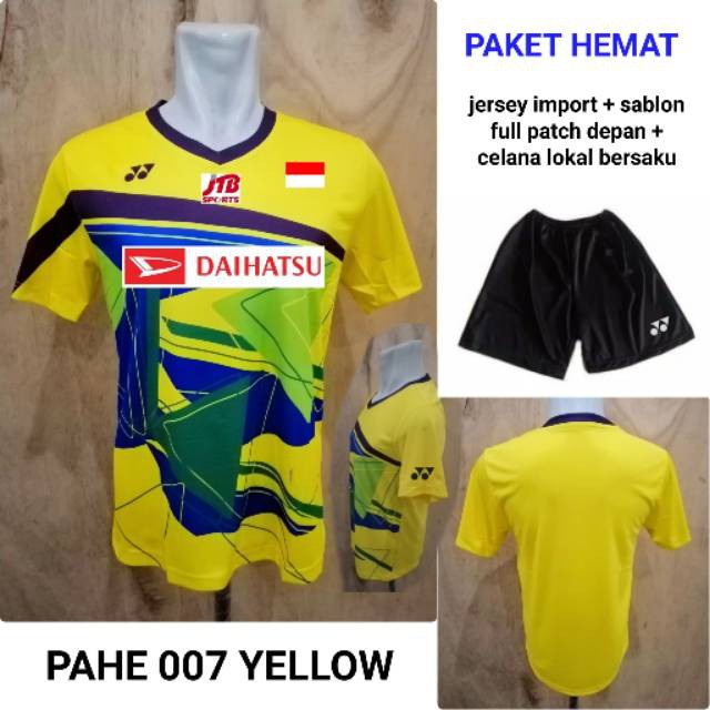 Ori  Paket HEMAT 007 kaos badminton yonex jepang baju yonex kento momota import