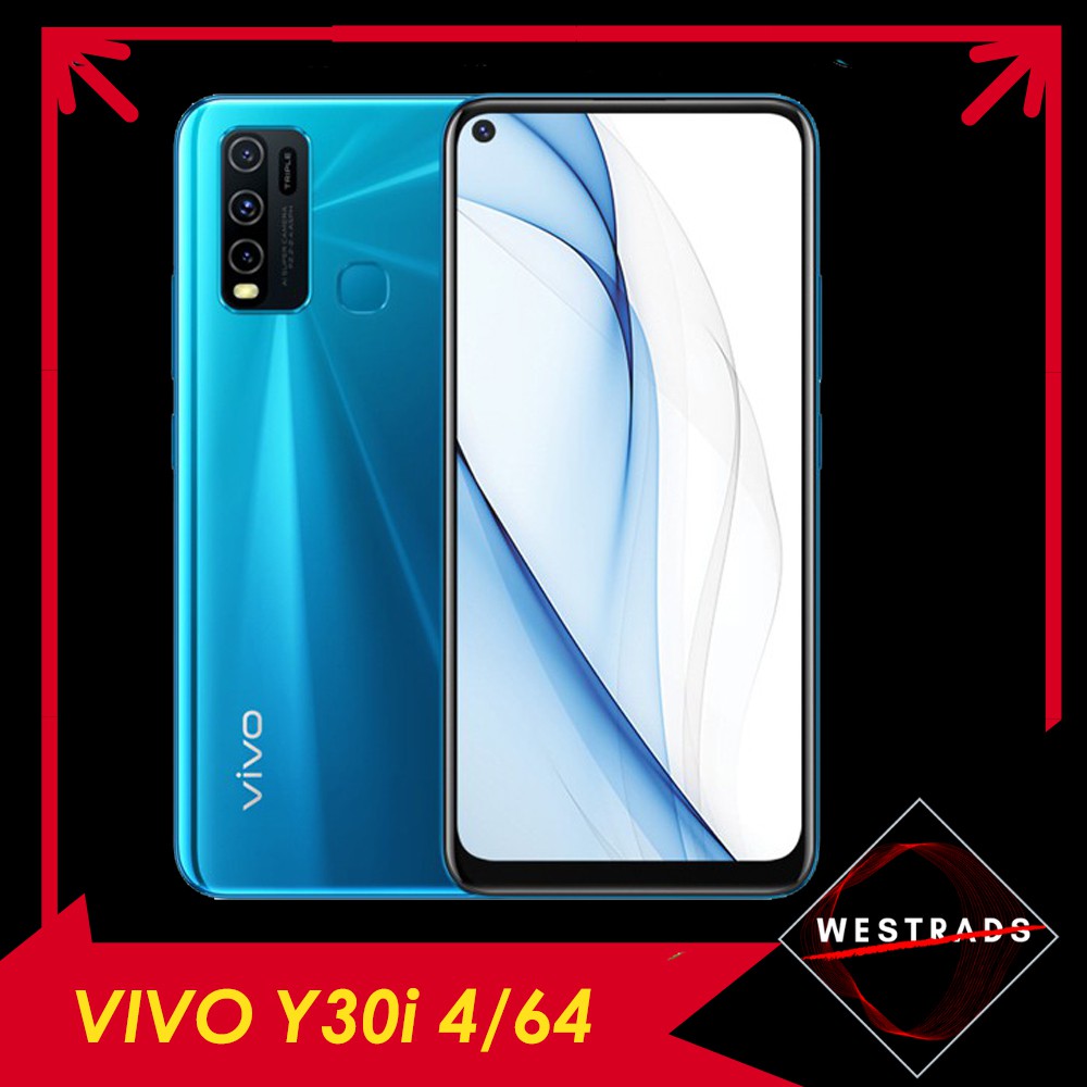 Vivo Y30i 4 /64GB BLUE/  New Original Garansi Resmi / Handphone Vivo / Smartphone Android / HP Vivo