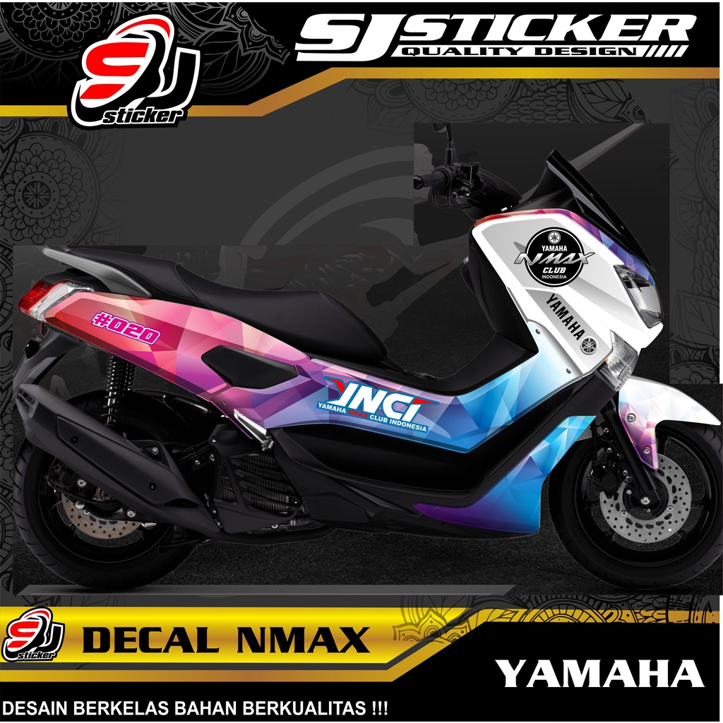 Decal Nmax 155 New 2020 2021 - Decal full Body Nmax desain grafis