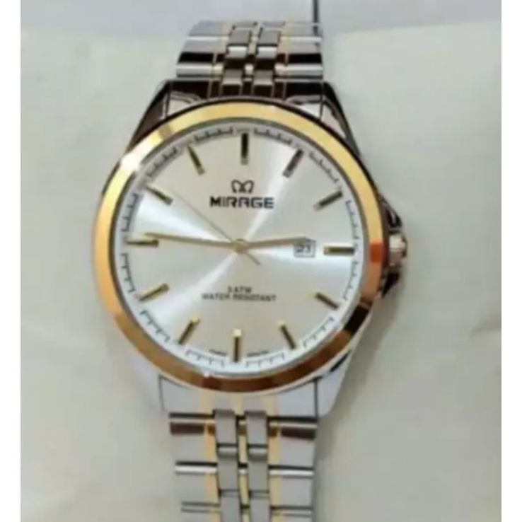 jam tangan Mirage Rante kombinasi pria 8709