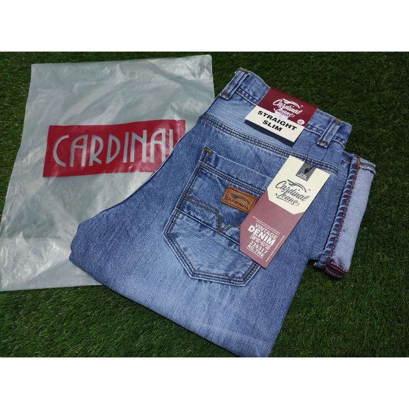 Celana Jeans Pria Celana Jeans Cardinal Pria Original Celana  Panjang Jeans Pria