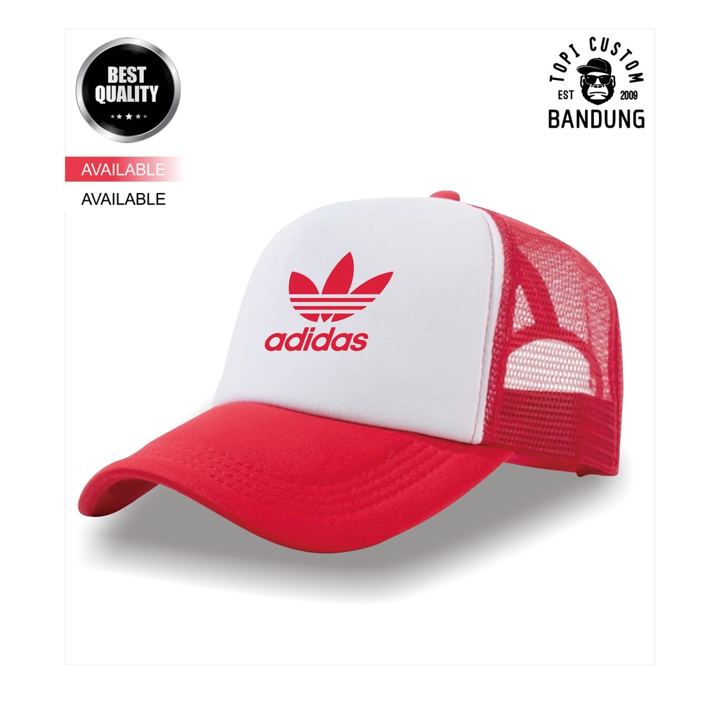 Topi Trucker ADIDAS Pria Wanita Topi Jaring Jala ADIDAS Trucker Cap Bisa Tulis Nama Bisa COD Gratis Masker Original High Premium Quality