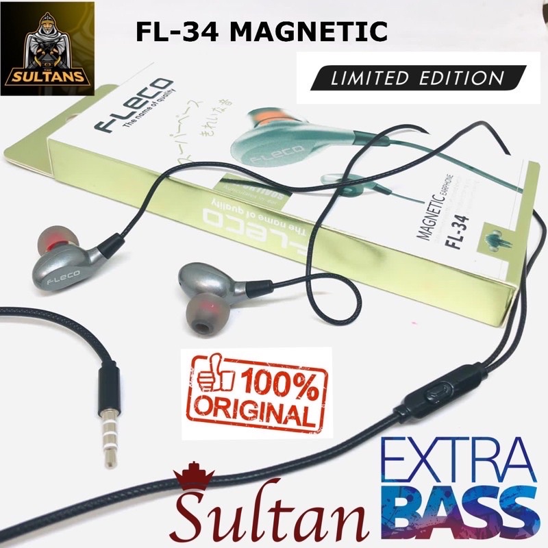 PROMO HANDSFREE FLECO FL38 MAGNETIC METALIC COLOUR