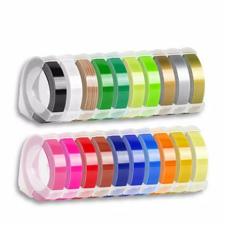 

((BISA COD)) CIDY TAPE LABEL MAKER REFILL 9MM BISA UNTUK DYMO DAN MOTEX