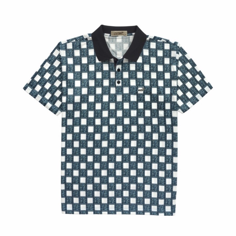 Kemeja Crocodile DIAMOND 1640 Blue - Baju Kaos Kerah Pria Men Polo Original