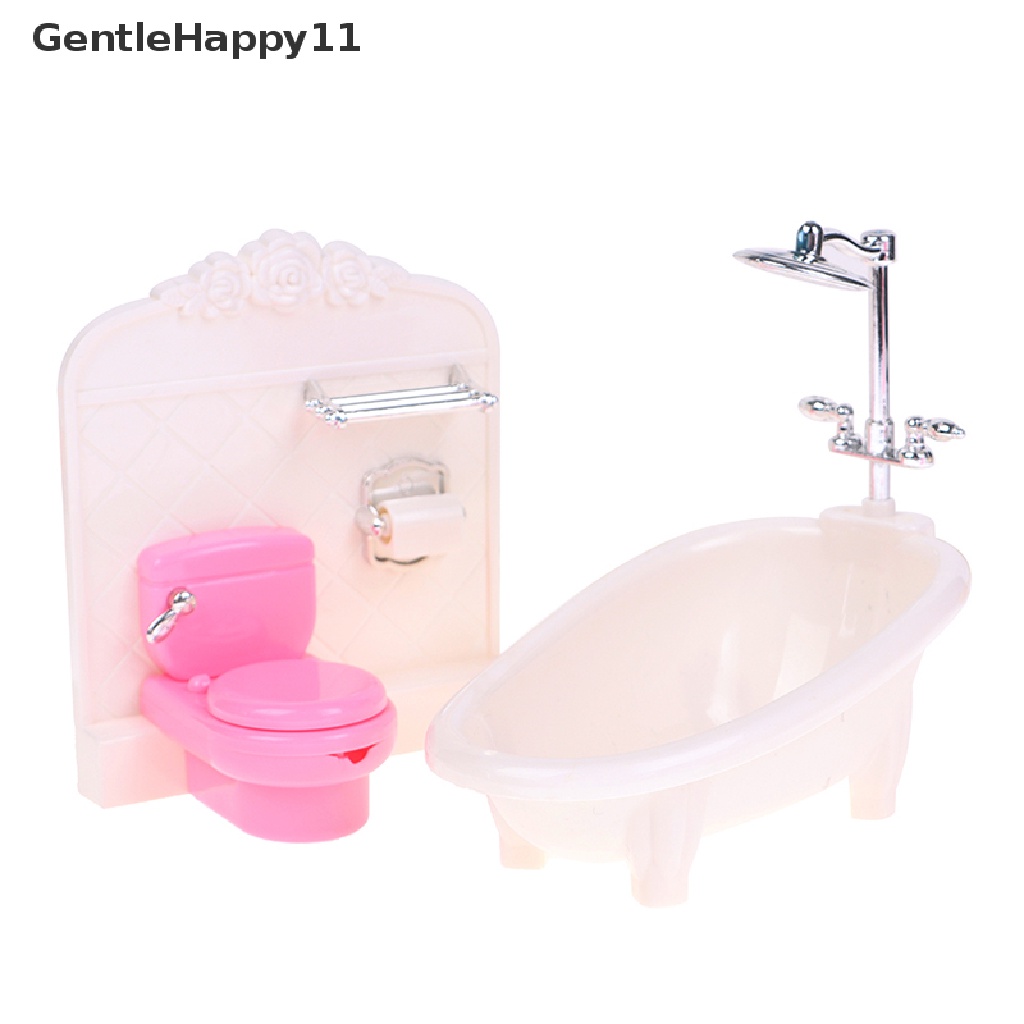 Gentlehappy Mainan Simulasi Bathtub / Wastafel / Toilet Untuk Aksesoris Rumah Boneka