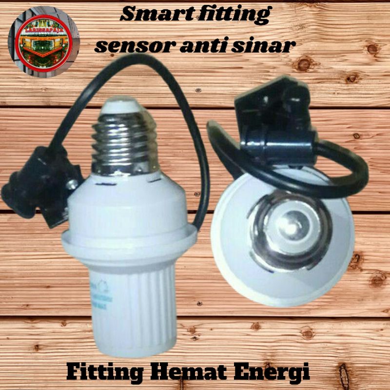 smart fitting e27 sensor cahaya otomatis