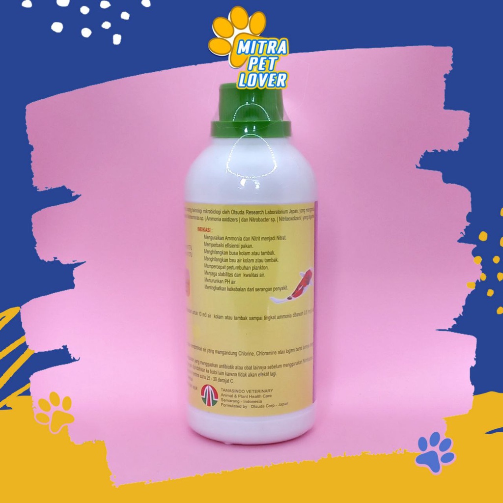 OBAT PROBIOTIK IKAN - NITROBACTER 500 ML ORIGINAL - MENURUNKAN PH - MENGHILANGKAN BAU - MENGURAI AMONIA &amp; NITRIT - PLANKTON CEPAT TUMBUH - AMAN AMPUH EFEKTIV - NITROBAKTER - PET ANIMAL FISH HEALTHCARE TAMASINDO VITAMIN TERNAK HEWAN BINATANG MITRAPETLOVER