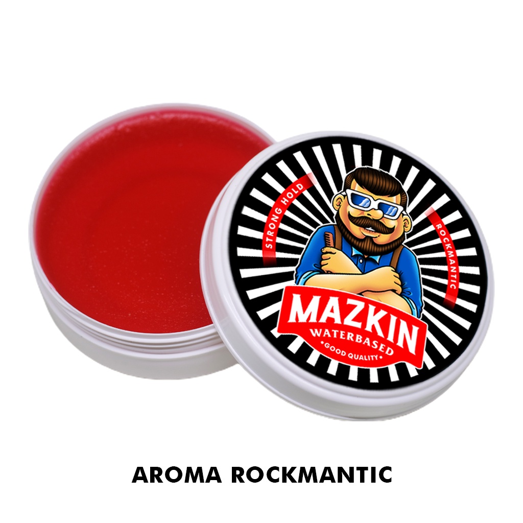 POMADE WATERBASED Mazkin | PREMIUM KEMASAN BESAR 100GR | WATERBASED POMADE