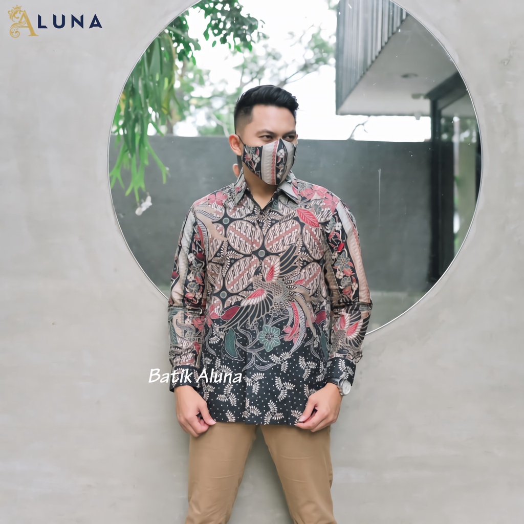 BAJU BATIK PRIA LENGAN PANJANG KEMEJA BATIK LENGAN PANJANG MODERN BATIK REGULAR PREMIUM PCW 114