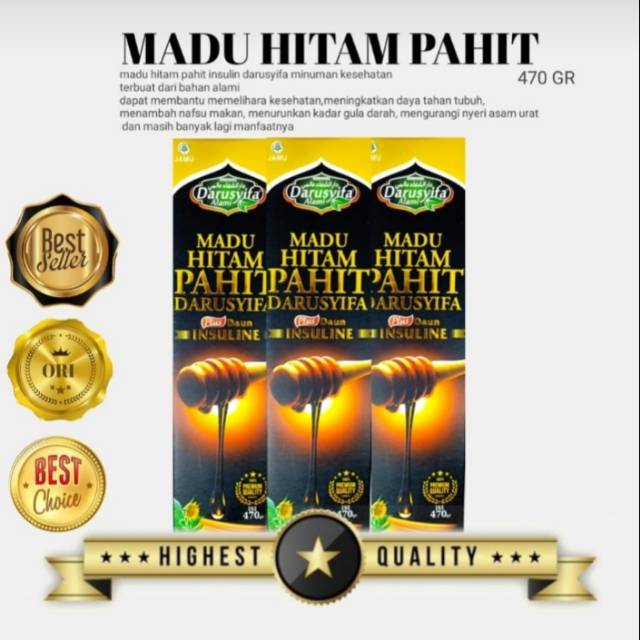 

Madu hitam pahit darusyifa