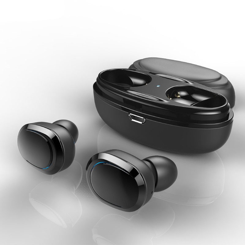 True Wireless Earphone Bluetooth dengan Charging Case - TWS-8 - BlacK