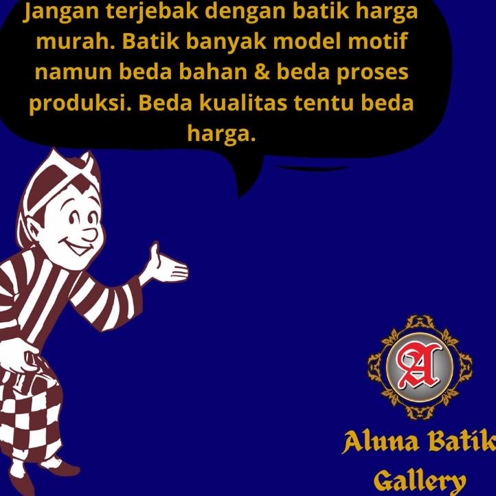 [titleawal] Kemeja Baju Batik Aluna Katun Jawa Solo Furing Slimfit Premium Pria Modern Lengan Pendek