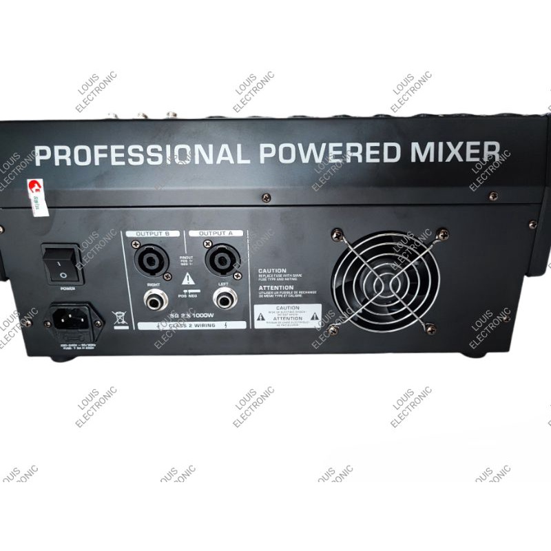 Professional Power Mixer BLACK SPIDER TF 802P TF802P 8 Channel ORIGINAL