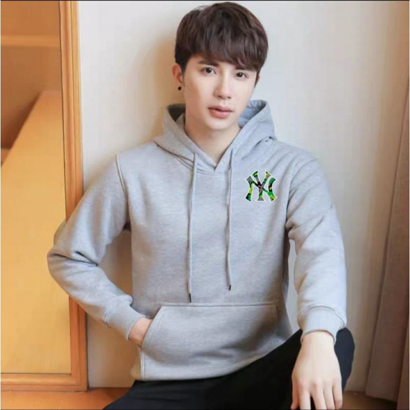 SWEATER HODDIE UNISEX PRIA WANITA ( NY ) HODDIE DISTRO BAHAN FLEECE TEBAL MODEL TERBARU