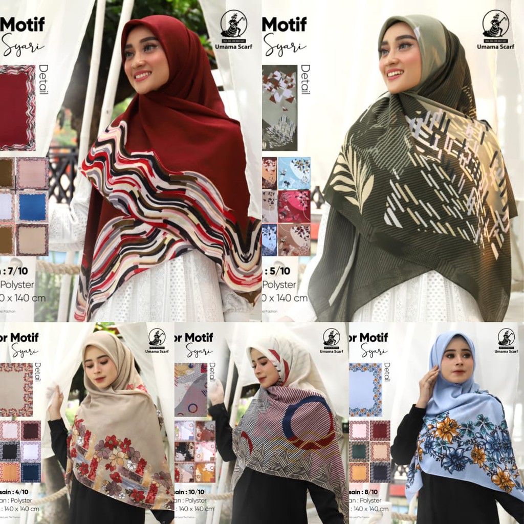 Segiempat voal NOOR MOTIF SYARI by UMAMA