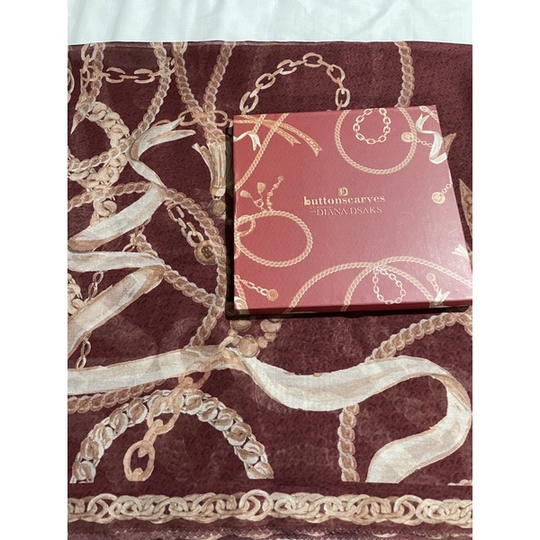 preloved buttonscarves chain ruby