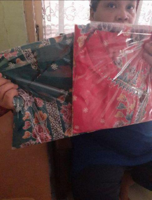 Atasan Batik Tunik Kerja Wanita Modern Lengan Panjang Katun Berkwalitas Size Xs Sampai Jumbo 8xl