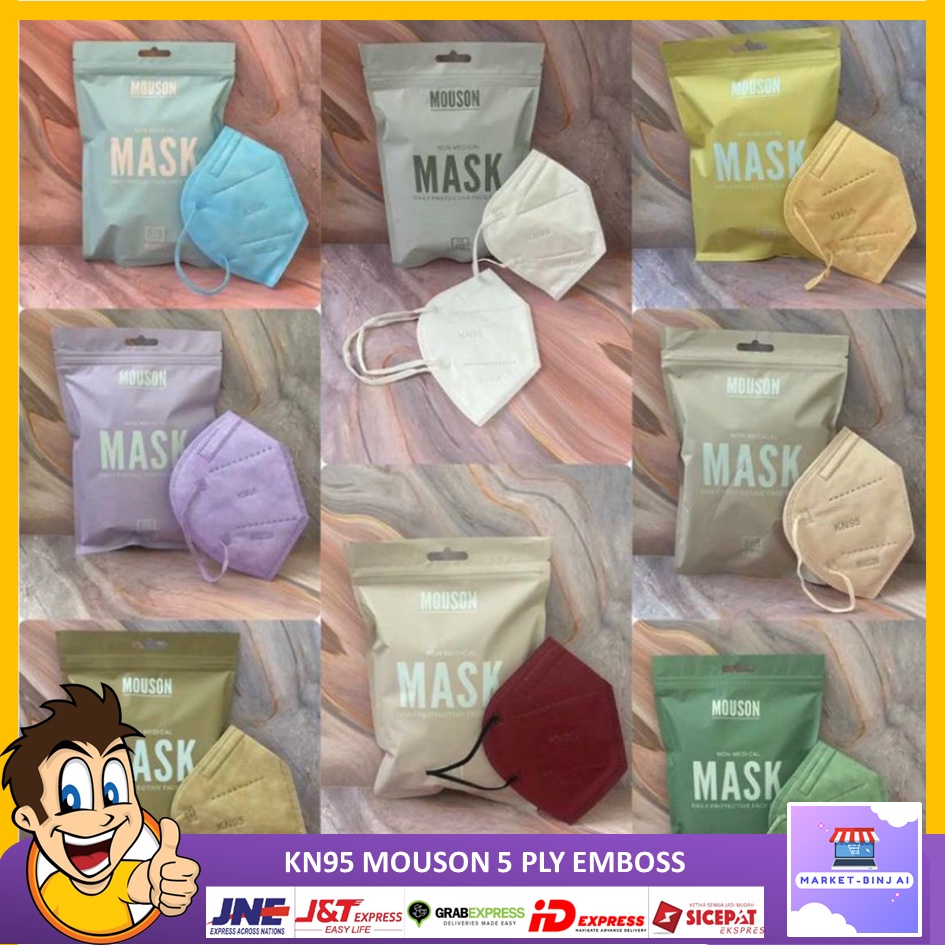 【BISA COD】Masker Kn95 Mouson Warna / Masker Mouson Kn95 / Kn95 Mouson / Masker Kn 95 / Mouson kn95