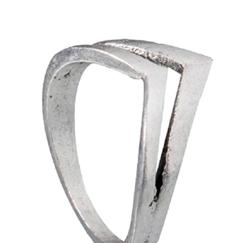 Huluboy 7pcs / Set Cincin Bentuk Salib / Bulan / Daun Bahan Alloy Electroplate Untuk Wanita