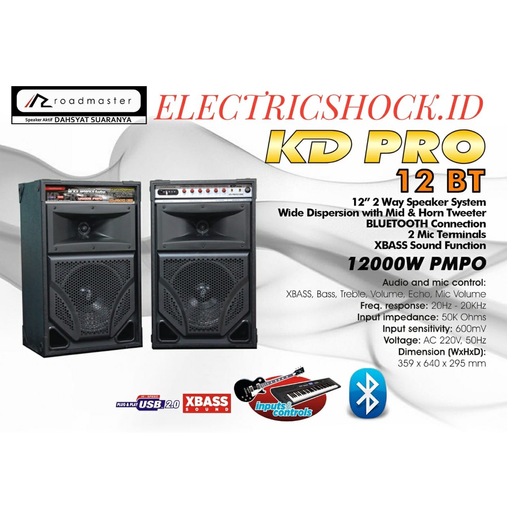 SPEAKER AKTIF ROADMASTER KD PRO 12 BT / KD PRO 12BT NEW