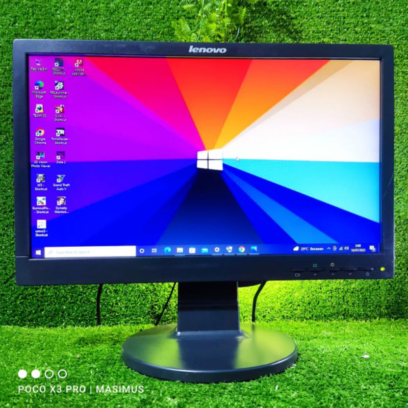 LCD Monitor Komputer LENOVO 19inch wide D186wa