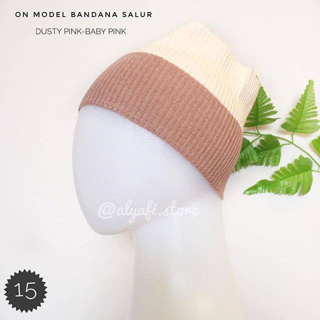 Bandana salur 2 tone