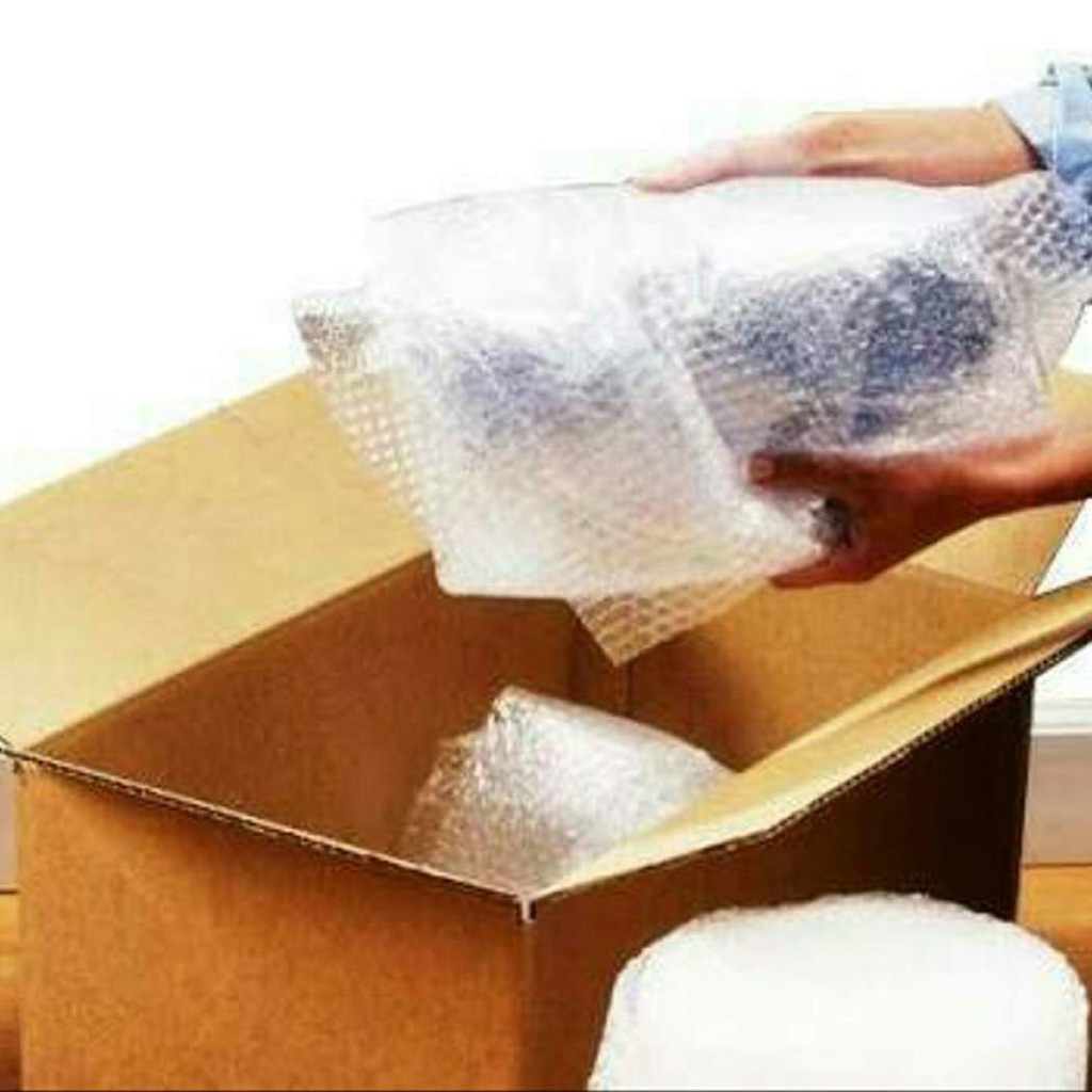 EXTRA BUBBLE WRAP DAN KARDUS PACKING