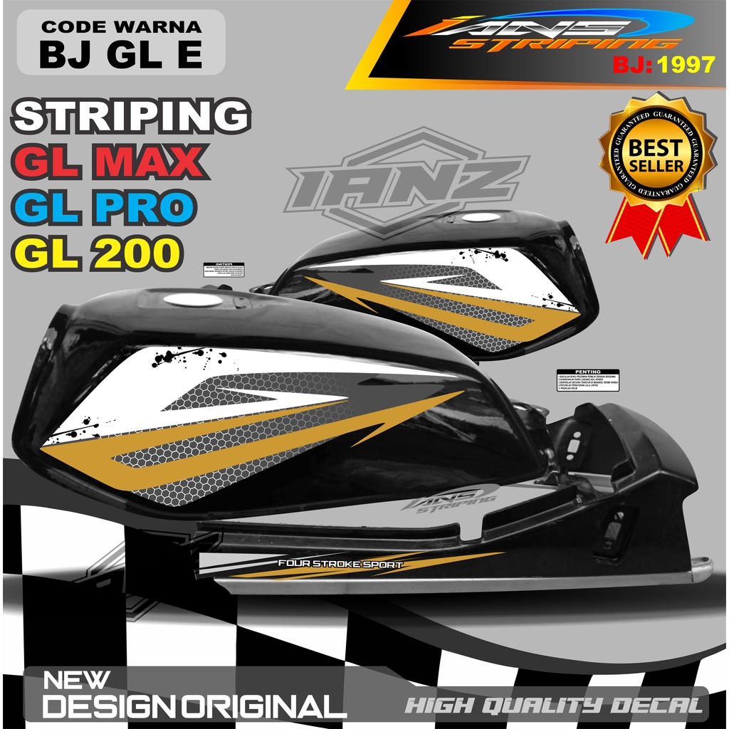 VARIASI STRIPING LIST BODY GL MAX GL PRO TERMURAH / STRIPING GL MAX TERBARU / STIKER MOTOR