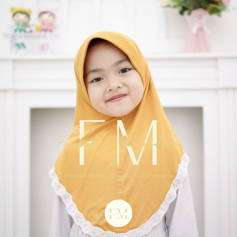 Hijab Anak Alisa pet / Hijab nyaman lucu murah kualitas PREMIUM