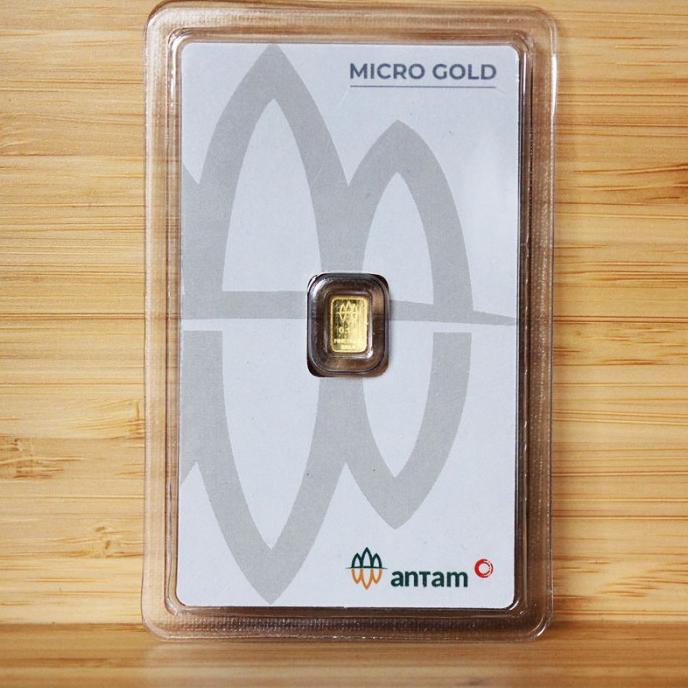 Micro Gold 0.1 Gram Premium Antam Emas 0,1 Gr Logam Mulia Microgold Mg