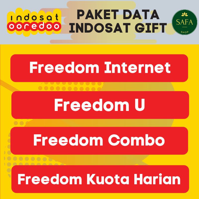 Kuota Indosat Freedom Internet , Unlimited , Combo 2GB 4GB 5GB 10GB 14GB 18GB 25GB 28GB 32GB 44GB 50GB Paket Data Indoosat Im3 Inject Murah 30 hari