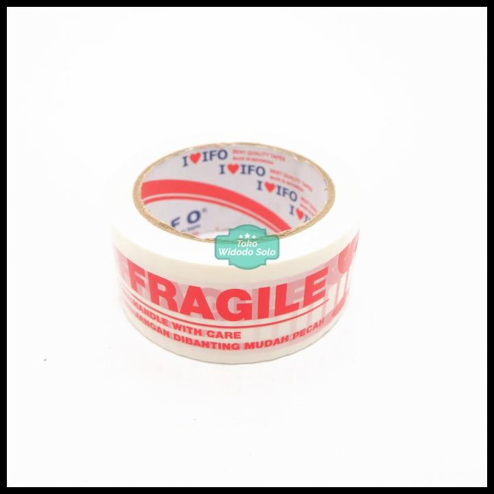 

Lakban Fragile 48Mm X 72 Yards Putih Tulisan Merah 1 Buah