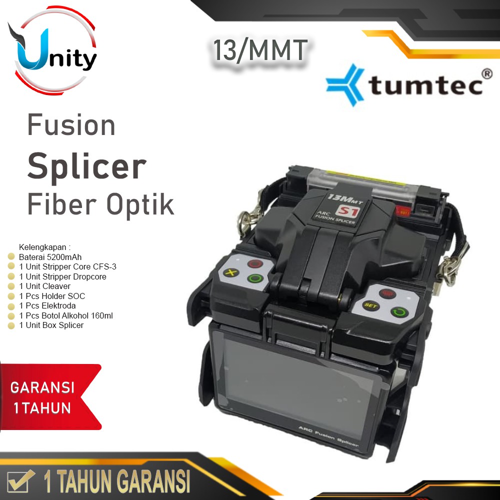 Splicer Tumtec 13MMT Fusion Splicer Tumtec Fiber Optic Splicer FO S1