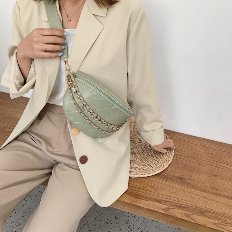 ✨✨HOTSALE✨✨ TAS WAISTBAG SLINGBAG SELEMPANG RANTAI SHOULDER IMPORT WANITA DADA KONDANGAN LB- 231