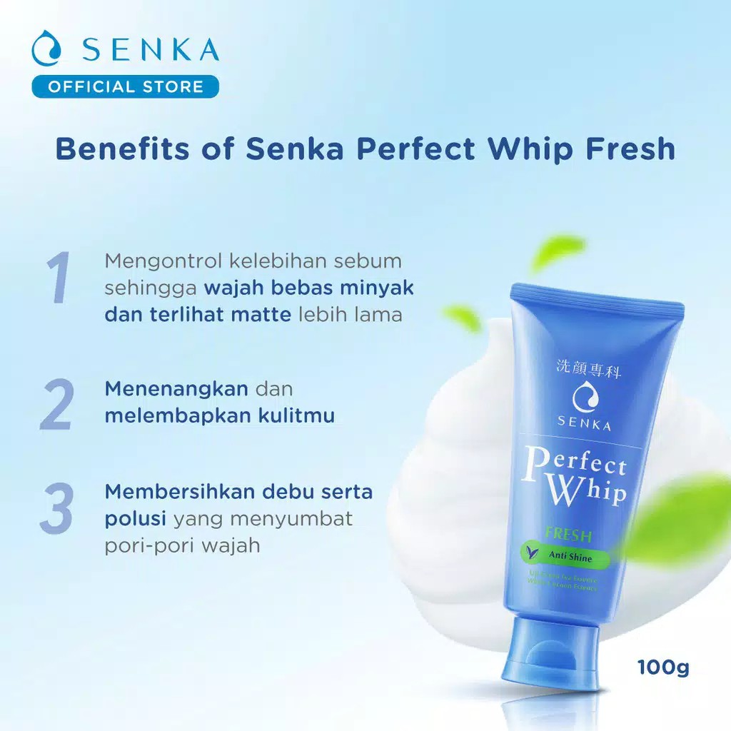 Senka Perfect Whip Facial Foam Series | Perfect Whip Vibrant White