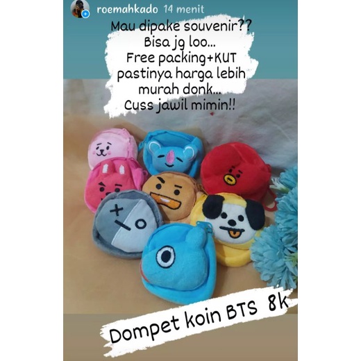 Dompet Koin BTS BT21/Gantungan Dompet Karakter