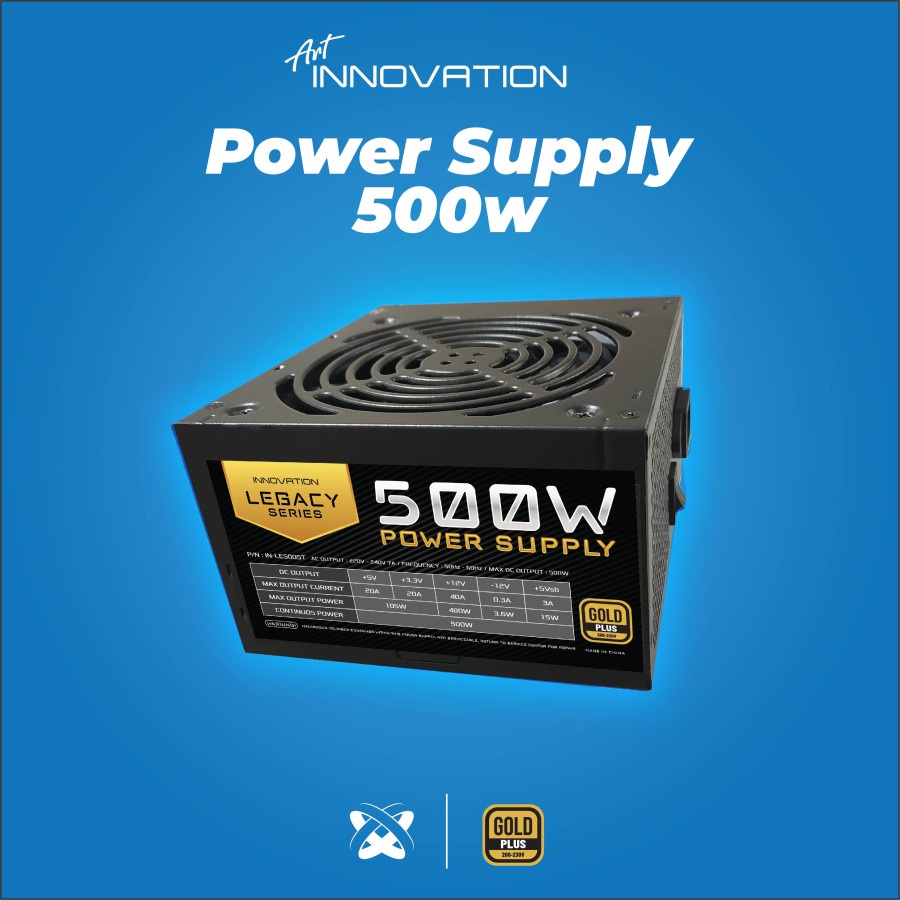 Power Supply Innovation Legacy Series 500W 80+ Gold - PSU