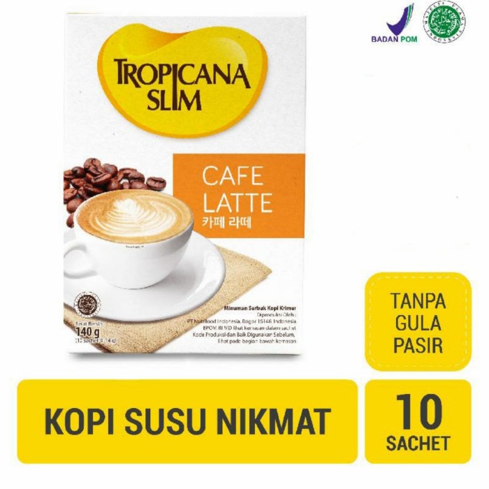 

vf0100f Tropicana Slim Cafe Latte 140 G (10Sachet @14Gram) Ds20X11