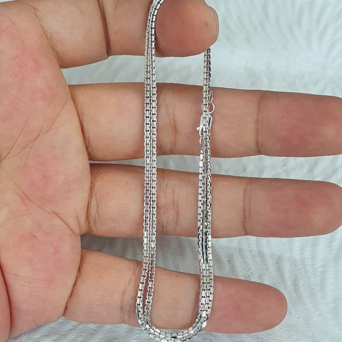 kalung italy santa putih emas 75% 750 75 % 8 gr an