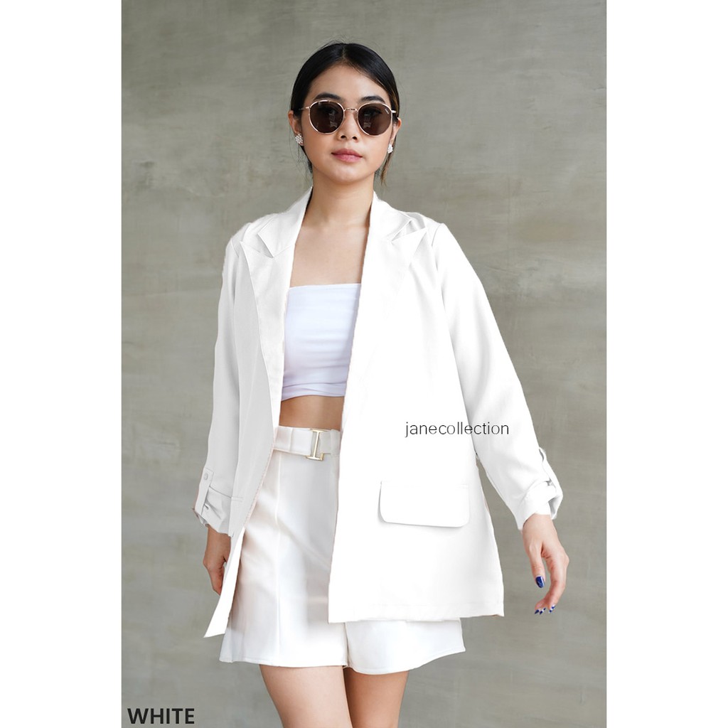 JANE COLLECTION || Blazer Formal Kerja Wanita Fashion Atasan Korea - Pevita Blazer