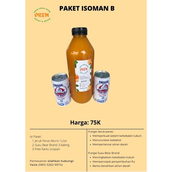 

Paket Isoman (Isolasi Mandiri) / Paket Kesehatan B