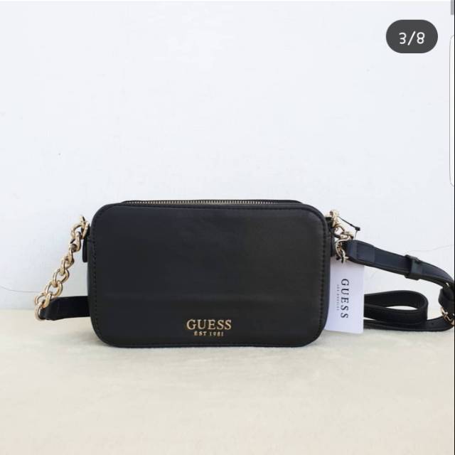 Tas guess jeana mini crossbody black bag